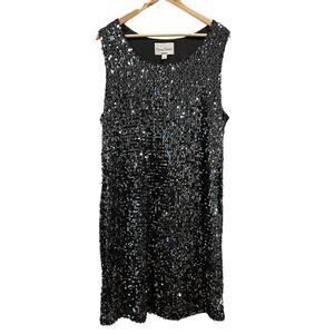 MODERN METALLICS Avenue Women’s Back Sequin Sleeveless Dress, Size 18/20